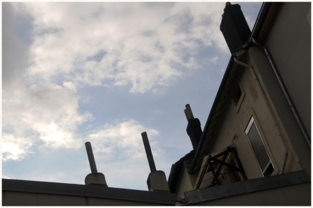 Ciel nuageux sur la ville